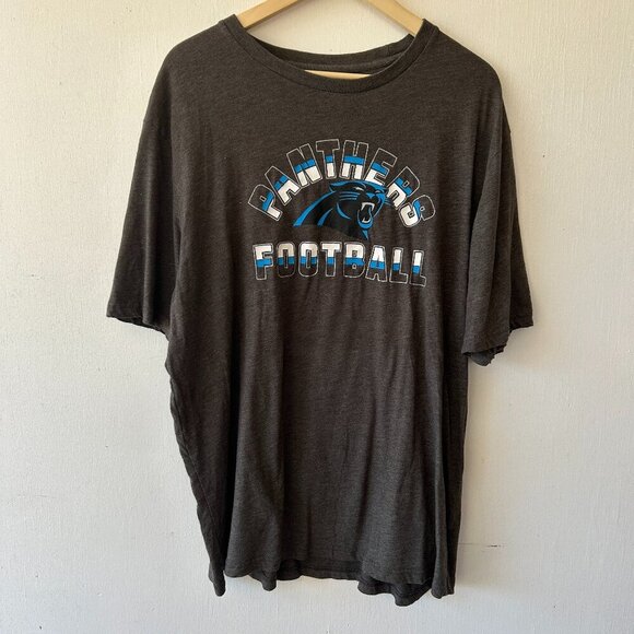 NFL Carolina Panthers T-shirt Mens 2XL Gray Short Sleeve Tee Team Apparel - Picture 1 of 4